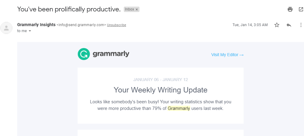 grammarly email